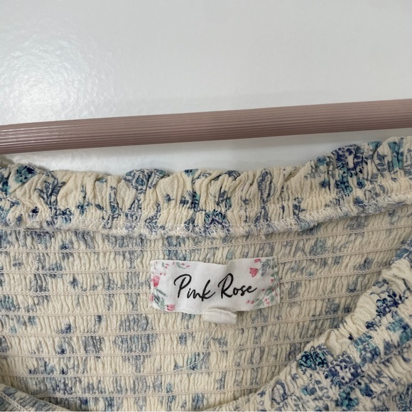 Pink Rose blue and white maxi dress! - Picture 3 of 4